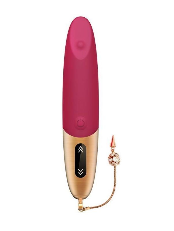 Малиновый вибратор DYSIS BRIGHT (12,6 см)