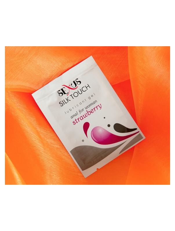 Набор анальной смазки с ароматом клубники Silk Touch Strawberry Anal (50 шт.)