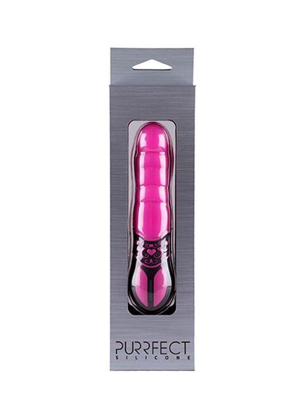 Розовый мини-вибратор PURRFECT SILICONE 10FUNCTION VIBE PINK