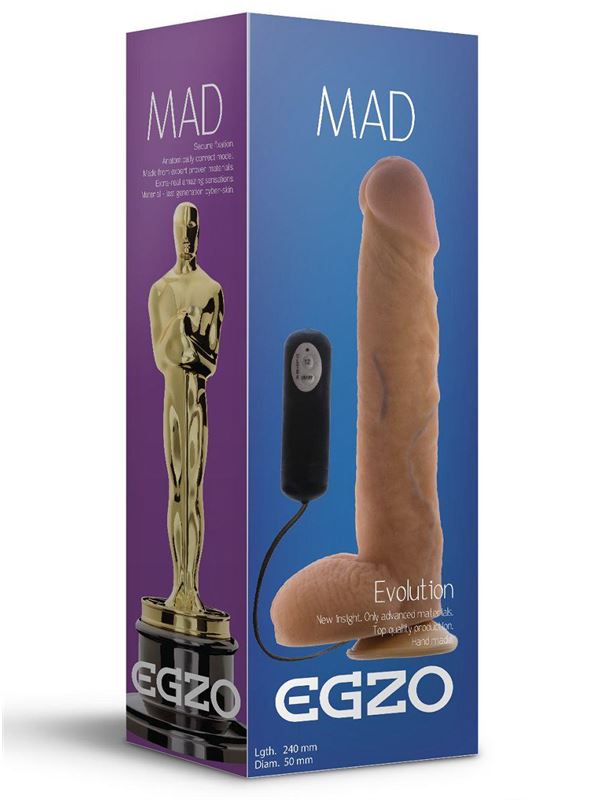Реалистичный вибратор на присоске Mad Oscar (24 см)