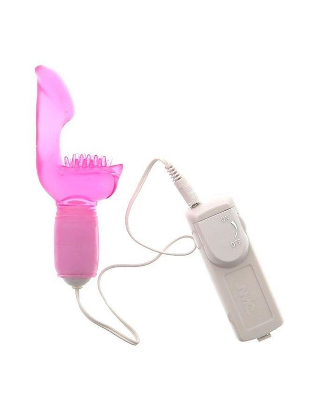 Розовый вибростимулятор-пальчик E-SENSUAL