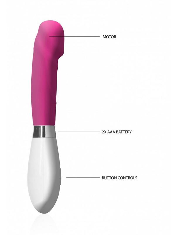 Розовый вибратор Asopus для точки G (21 см)