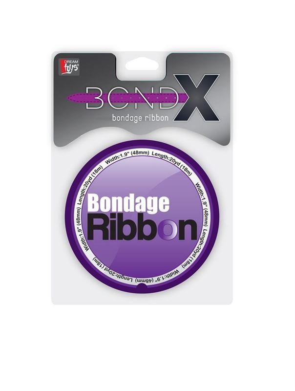 Фиолетовая лента для связывания BONDX BONDAGE RIBBON - 18 м.