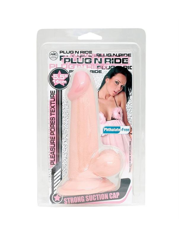 Телесный фаллоимитатор PLUG N RIDE 5.5 FLESH DONG (14 см)