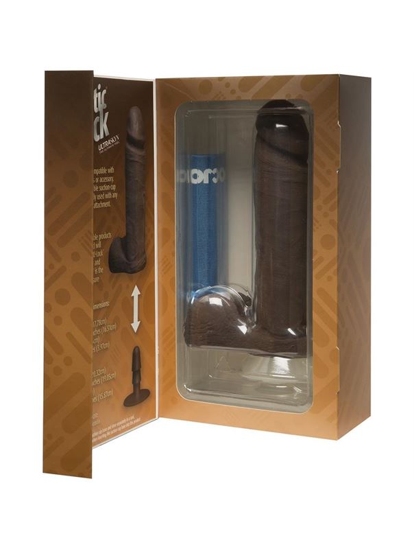 Темнокожий фаллоимитатор The Realistic Cock ULTRASKYN (20,57см)