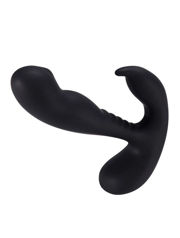 Черный вибростимулятор простаты Anal Vibrating Prostate Stimulator with Rolling (13,3 см)