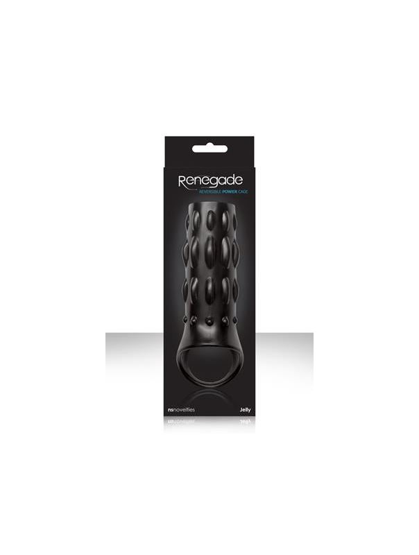 Темно-серая насадка на пенис RENEGADE REVERSIBLE POWER CAGE