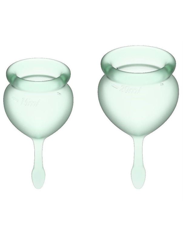 Набор зеленых менструальных чаш Feel Good Menstrual Cup