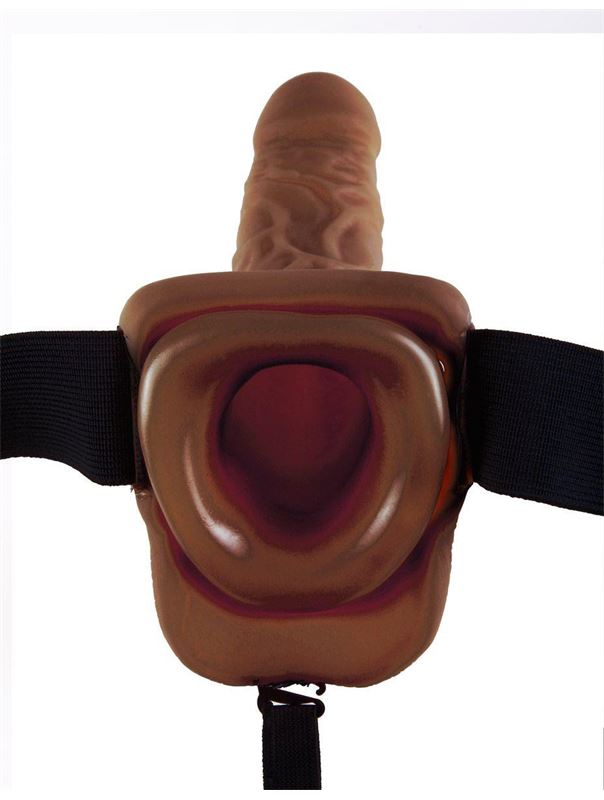 Полый мужской фаллопротез Hollow Strap-On with Balls (24 см)