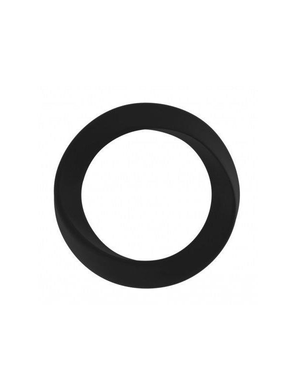 Чёрное эрекционное кольцо Infinity Thin Large
