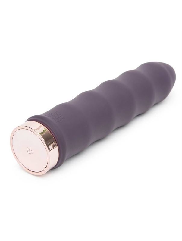 Фиолетовый вибратор с волнообразным стволом Deep Inside Rechargeable Classic Wave Vibrator (16,5 см)