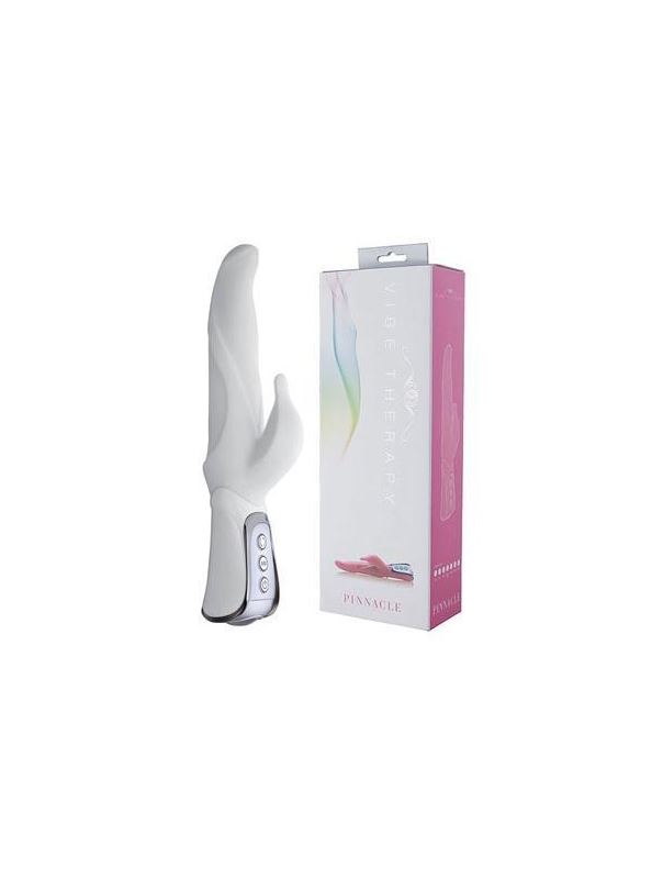 Белый вибратор VIBE THERAPY PINNACLE (23 см)