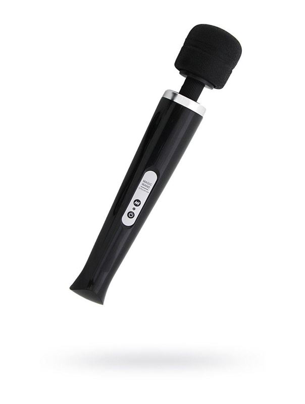 Чёрный беспроводной массажер Magic Wand с 10 режимами