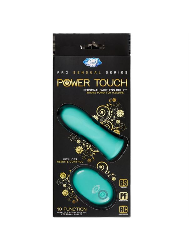 Зеленая вибропуля с пультом ДУ Pro Sensual Bullet Vibrator