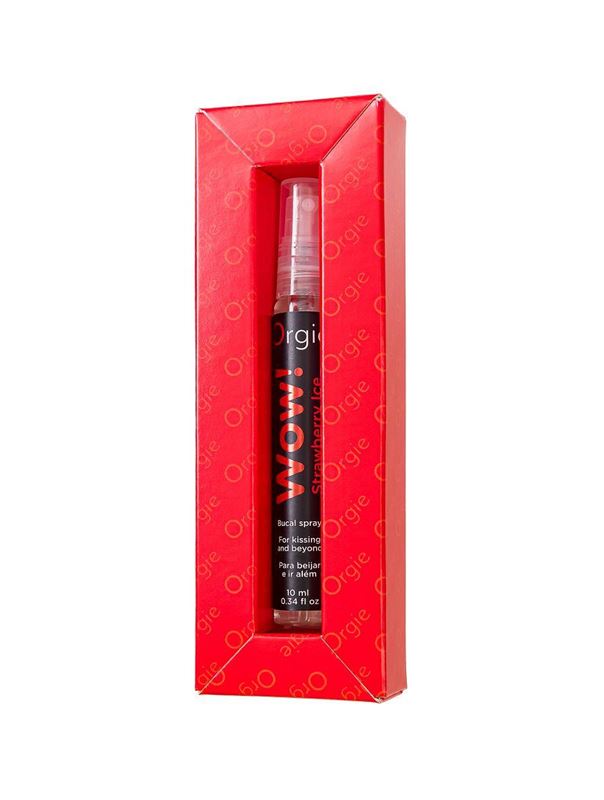 Оральный спрей ORGIE Wow! Strawberry Ice Blowjob Spray с охлаждающим и возбуждающим эффектом (10 мл)
