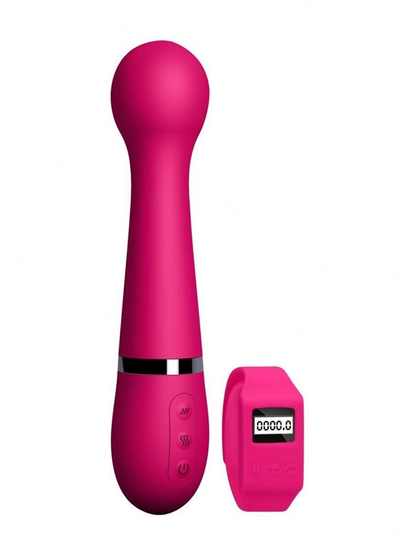 Розовый вибромассажер Kegel Wand - 18,5 см.