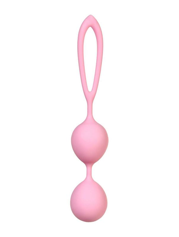 Розовые вагинальные шарики Lotus со смещенным центром тяжести