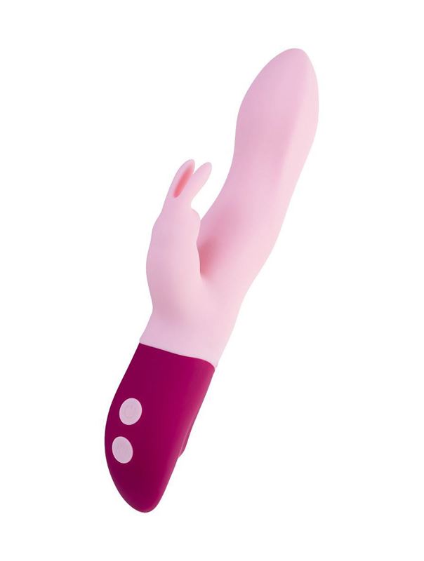 Розовый вибратор кролик Hello Rabbit (24,5 см)