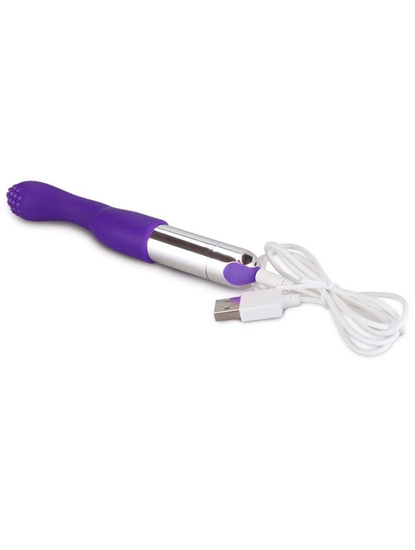 Фиолетовый перезаряжаемый вибратор Rechargeable IJOY Versatile Tickler (14,5 см)