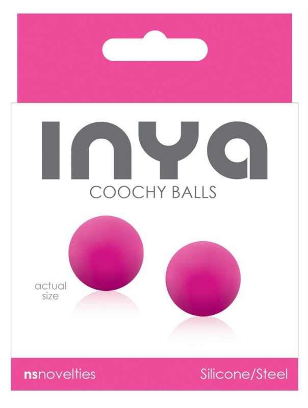 Розовые вагинальные шарики без сцепки INYA Coochy Balls Pink