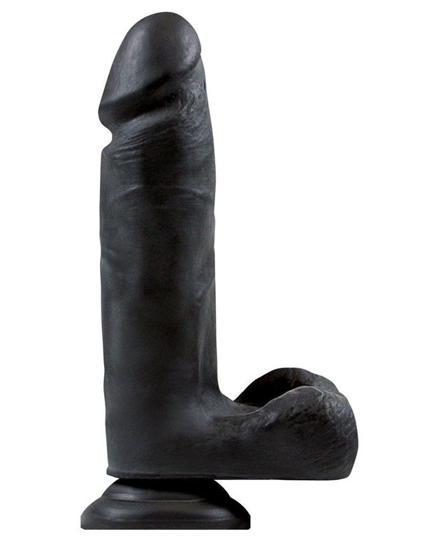 Чёрный фаллоимитатор 2X Dual Density 8 Dildo - 24 см.