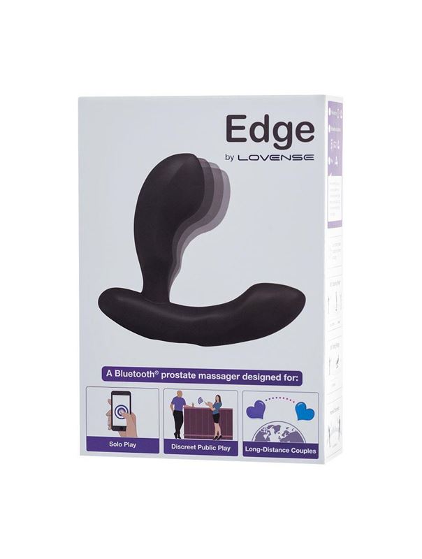 Черный стимулятор простаты Lovense Edge - 11,4 см.