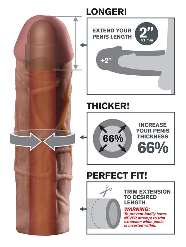 Коричневая насадка Mega 2" Extension (20,3 см)