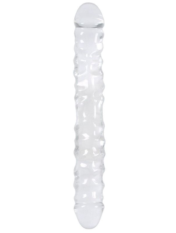 Двусторонний прозрачный фаллоимитатор Jelly Rancher Double Dong Smooth - 29,7 см.