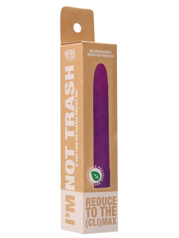 Фиолетовый эко вибратор Natural Pleasure (17,7 см)