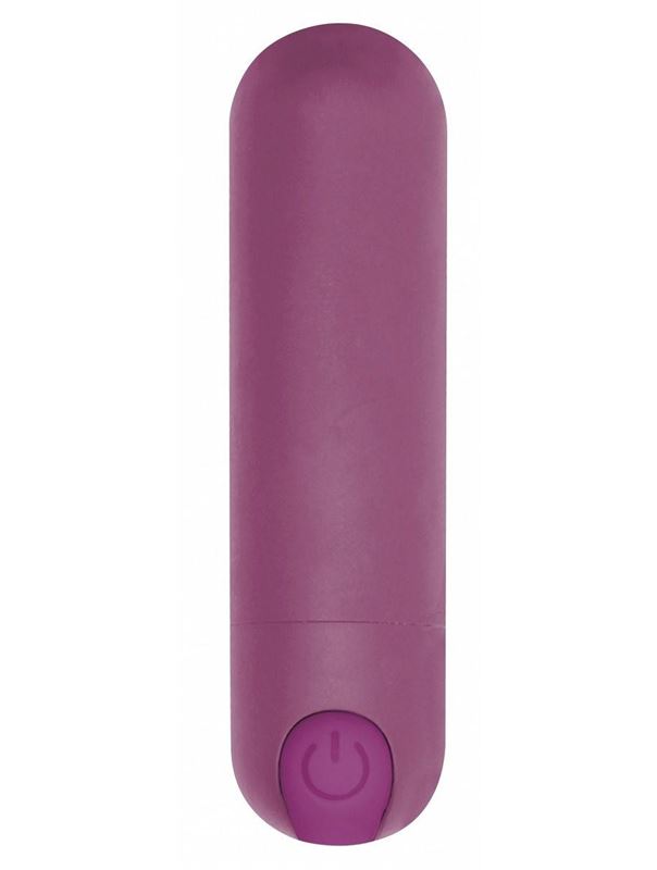 Фиолетовая перезаряжаемая вибропуля 7 Speed Rechargeable Bullet (7,7 см)