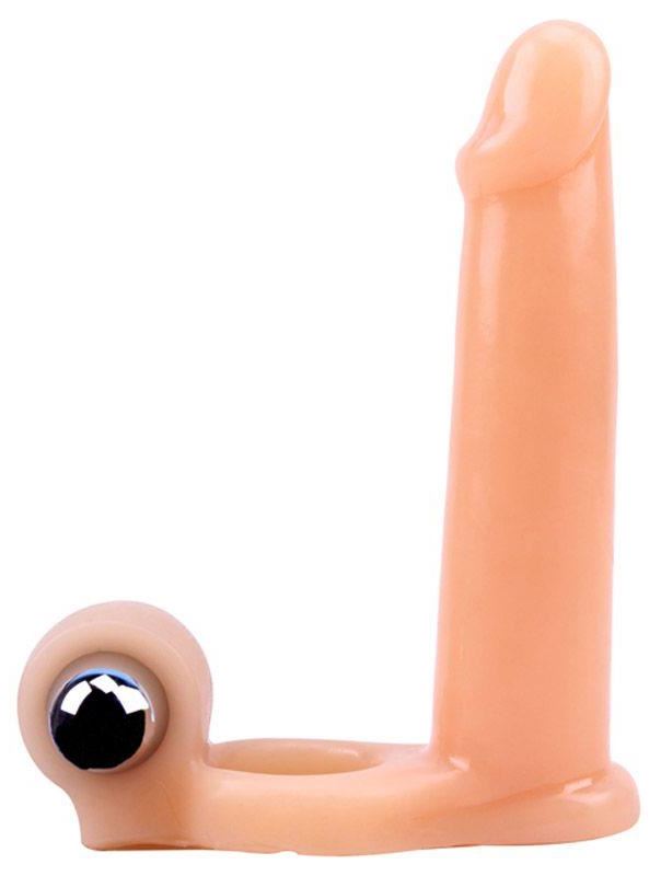 Телесная насадка для двойного проникновения Vibration Triple Stimulator (15 см)