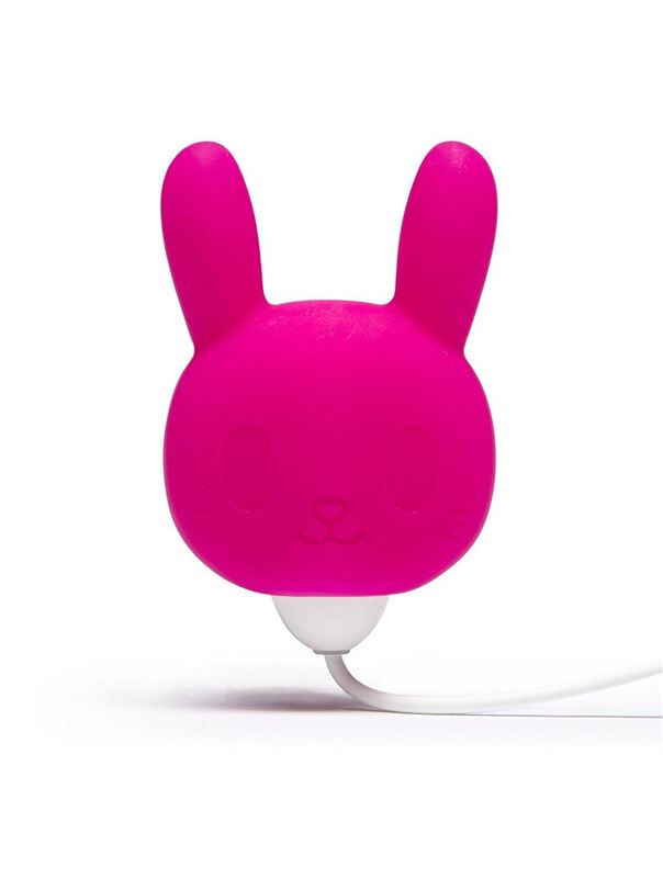 Розовый клиторальный стимулятор-зайчик SILICONE PURPLE BUNNY CLITORAL VIBRATOR