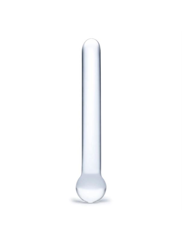 Стеклянный жезл с шаром Straight Glass Dildo (17,8 см)