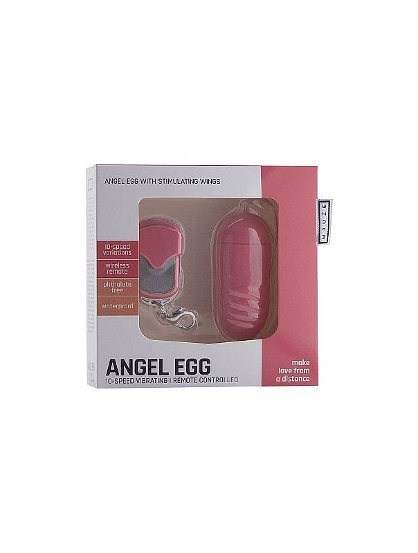 Розовое виброяйцо Angel Egg с пультом ДУ