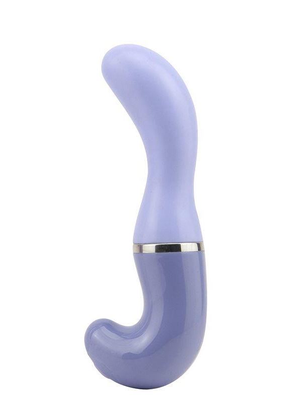 Фиолетовый вибромассажер стимулятор SENSUALLY SOFT G-CURVE (15,5 см)