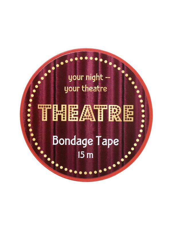 Красный бондажный скотч Theatre (15 м)