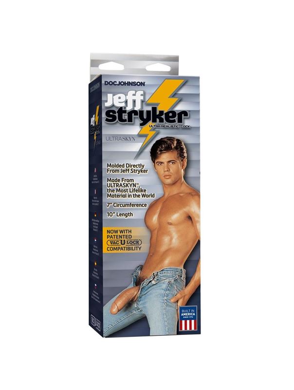Фаллоимитатор Jeff Stryker ULTRASKYN 10" Realistic Cock with Removable Vac-U-Lock Suction Cup (25,6 см)