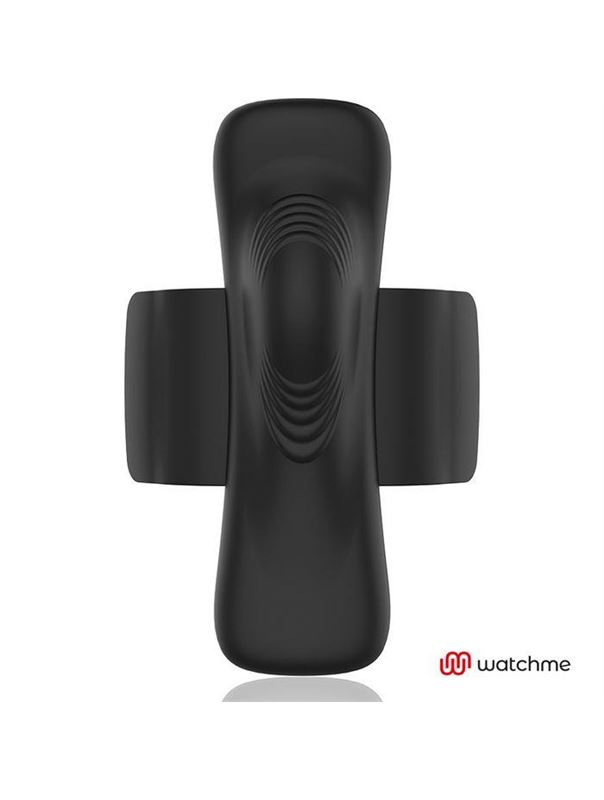Черная вибровкладка в трусики с пультом-часами Anne's Desire Vibro Panty Wireless Watchme