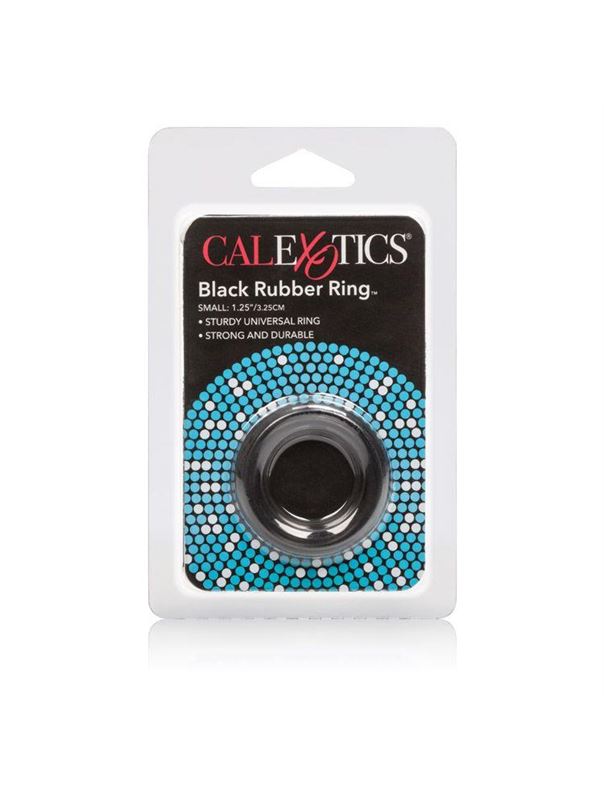 Чёрное эрекционное кольцо Black Rubber Ring