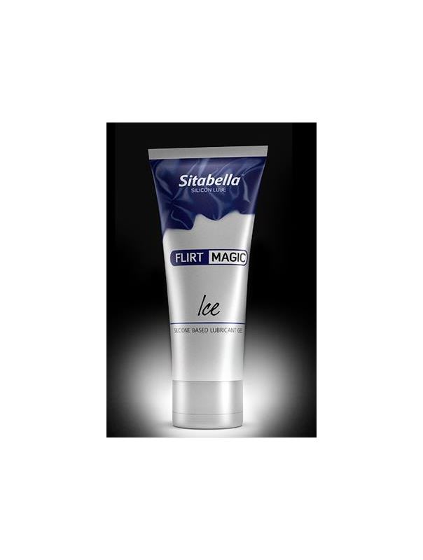 Силиконовая гель-смазка FLIRT MAGIC Ice с лёгким пролонгирующим эффектом - 75 мл.
