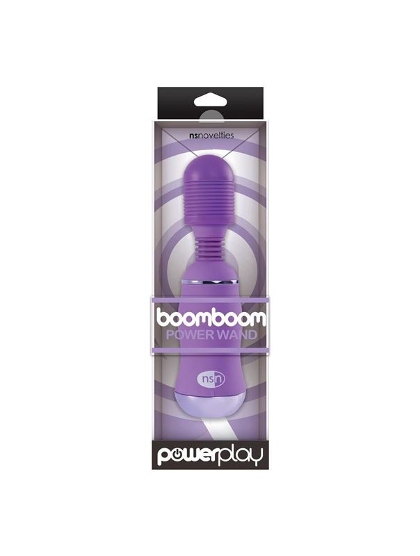 Фиолетовый вибромассажер с усиленной вибрацией BoomBoom Power Wand
