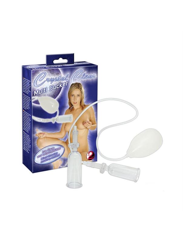 Вакуумная помпа для сосков Crystal Clear Multi Sucker