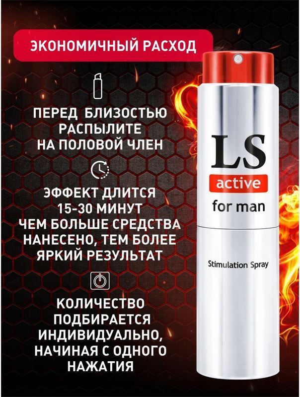 Спрей-стимулятор для мужчин Lovespray Active Man (18 мл)