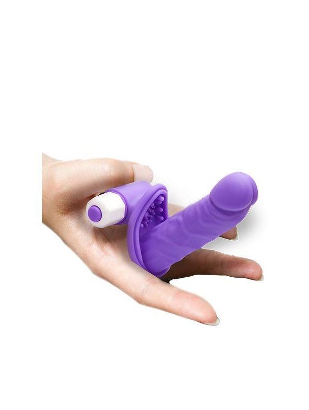 Фиолетовый вибростимулятор SEE YOU FINGERING PURPLE