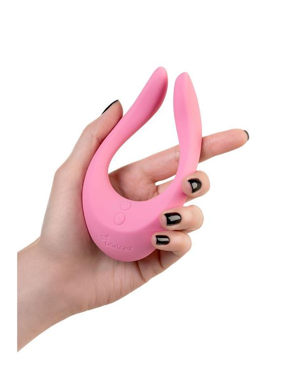 Розовый многофункциональный стимулятор для пар Satisfyer - Partner Multifun 2