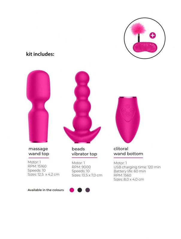 Розовый эротический набор Pleasure Kit №3