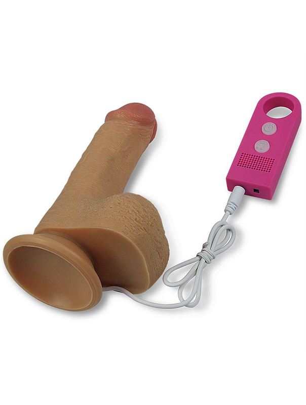 Кофейный вибратор Nature Cock Gabe 6 с голосовым приёмником (15 см)