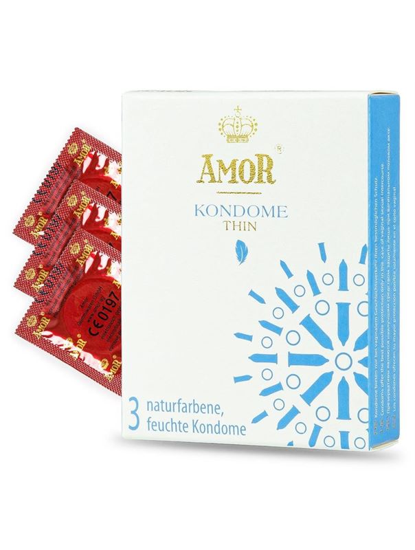 Супертонкие презервативы AMOR Thin (3 шт)