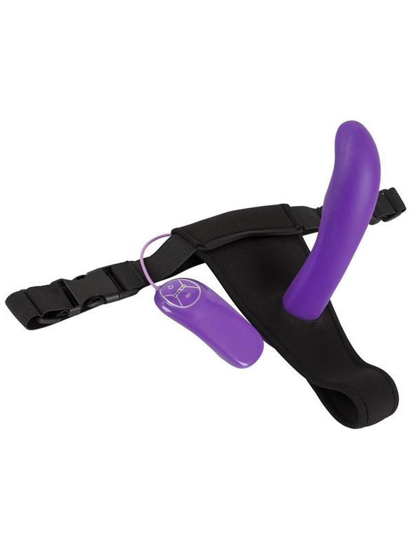 Фиолетовый вибратор с присоской Silicone Purple Vibe (17,5 см)