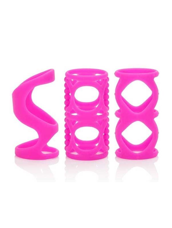 Набор розовых насадок Posh Silicone Lover’s Cages
